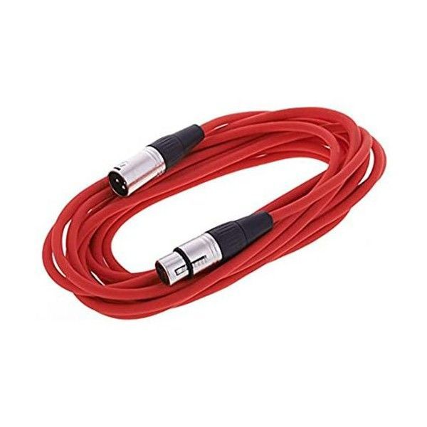 Cable de Microfono Kirlin 3Mts Mpc-280-3R Rojo