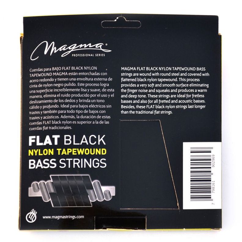 Set de Cuerdas Bajo Eléctrico Flat BE505NB Magma-1