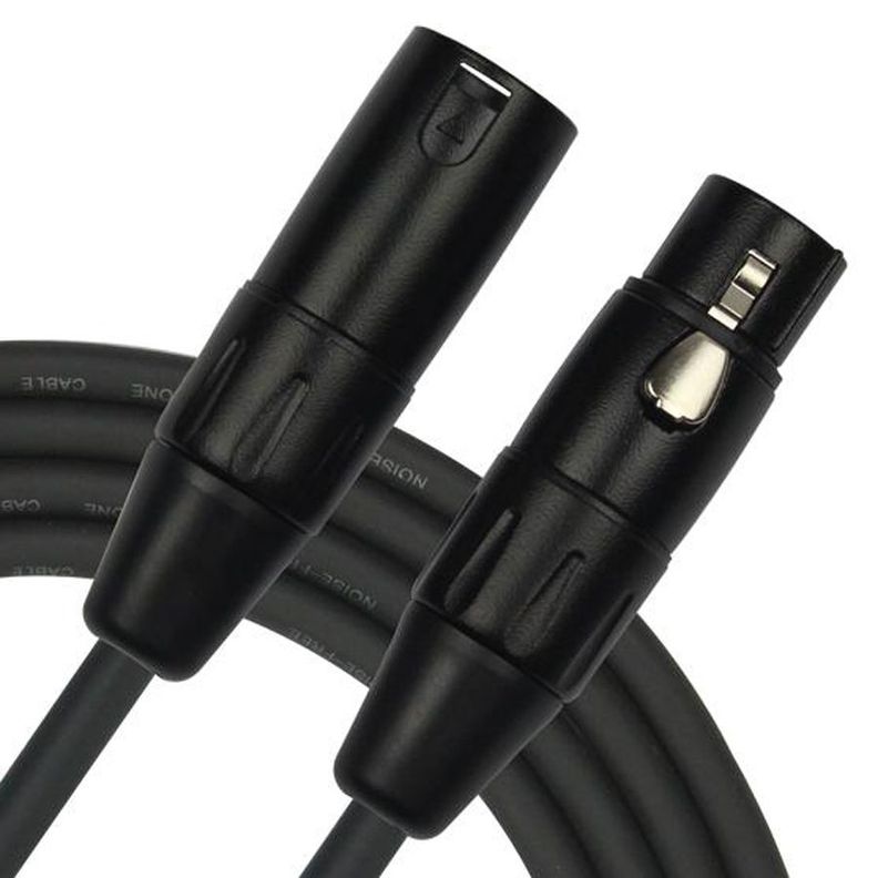 Cable Para Micrófono Kirlin Negro 10Mts Mpc-470Pb-10-3