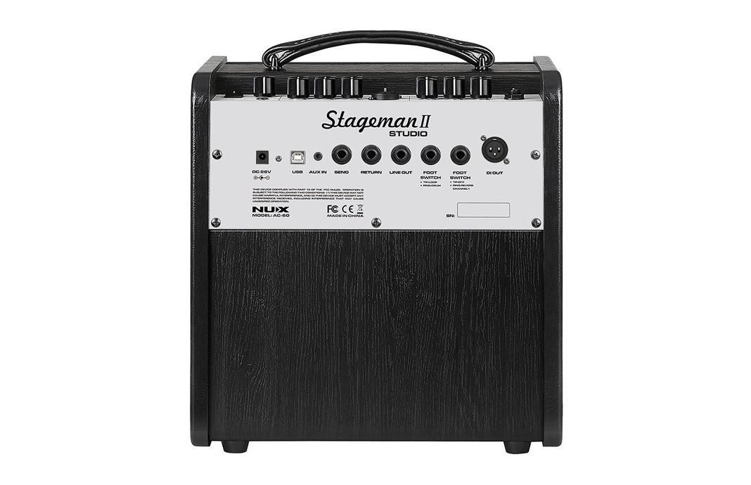 Amplificador Portatil NUX de Guitarra Acústica Stageman II AC-60-3