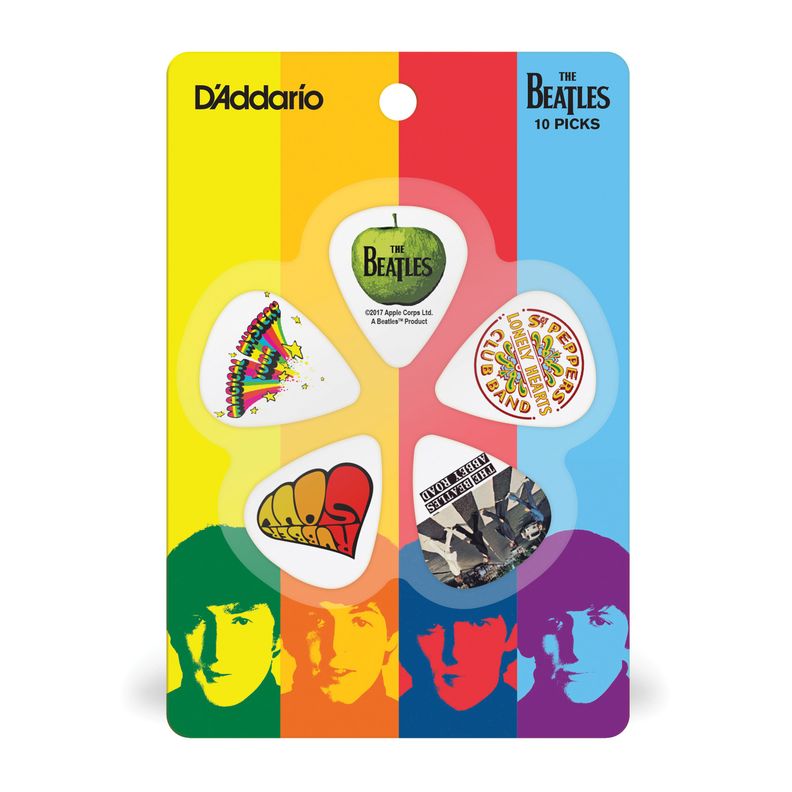 Uñetas 10 pack Beatles Album Med US 1CWH4-10B3 Daddario-2