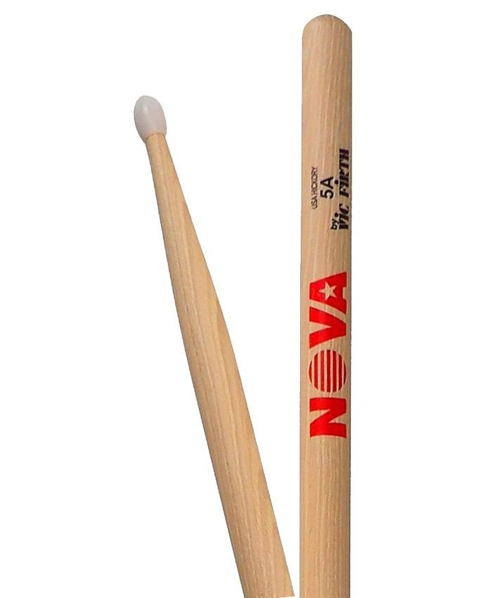 Baquetas Vic Firth 5A NOVA Punta de Nylon-1