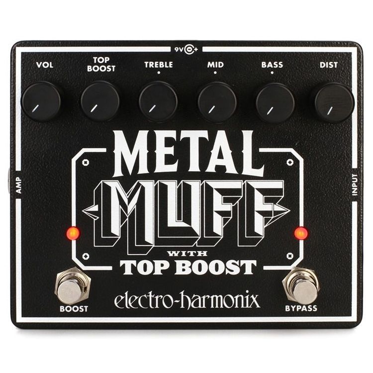 Pedal de Distorsión para Guitarra Eléctrica Electro-Harmonix Metal Muff con Booster  -0
