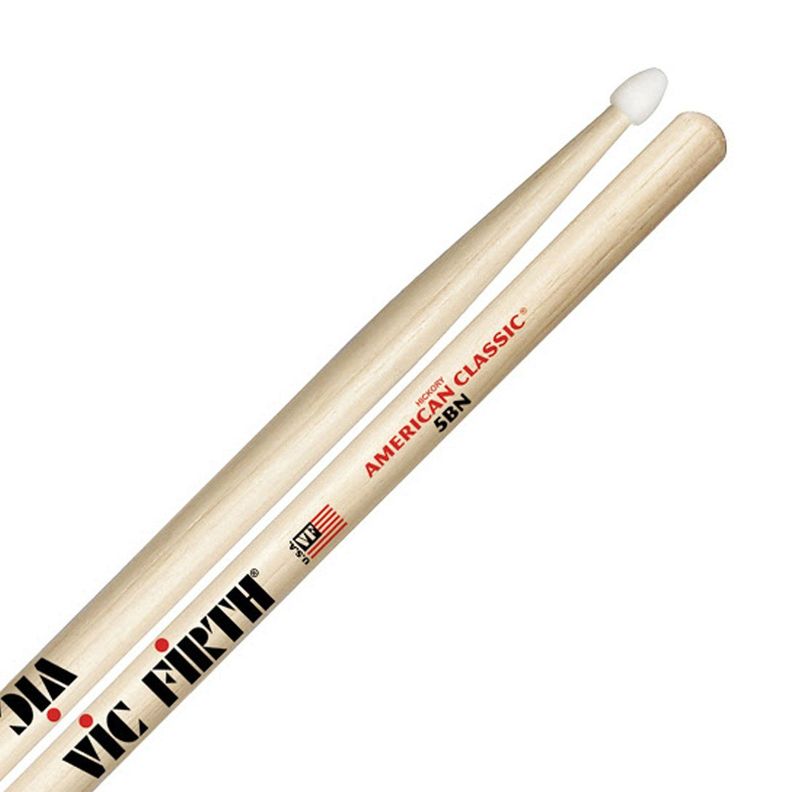 Baquetas Vic Firth 5B American Classic Punta de Nylon-0