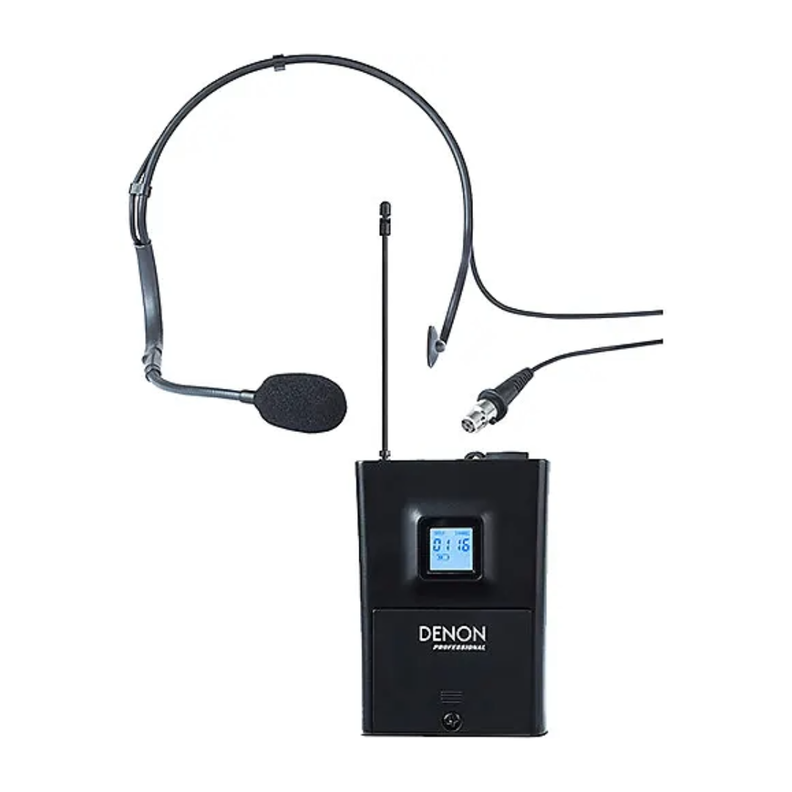 Microfono Inalambrico Headset Fitness Pack - Denon Negro