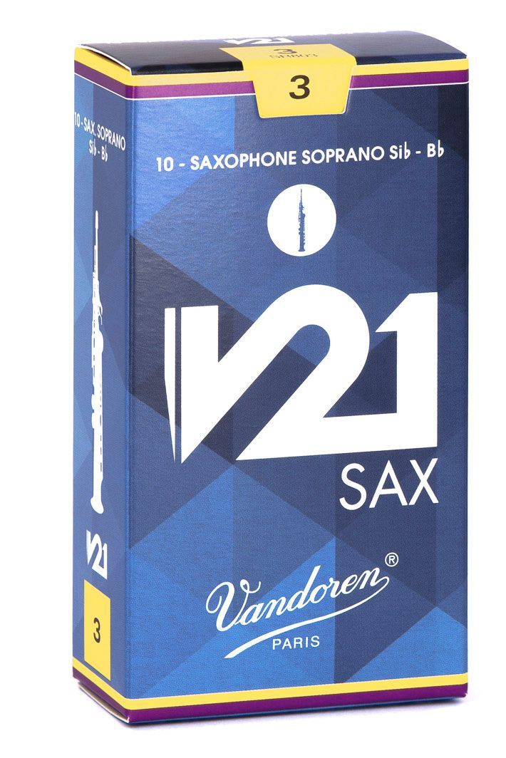 Caja de canas Saxo Soprano V21 N. 3 SR803 Vandoren Cafe