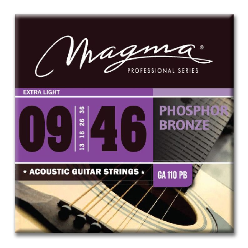 Set Cuerdas Guitarra Acustica GA110PB Magma-0