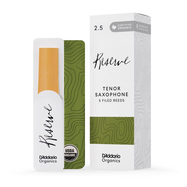 Canas Saxo Tenor 2.5 Organi Reserve Pack 5 ODKR0525 Daddario Beige Natural
