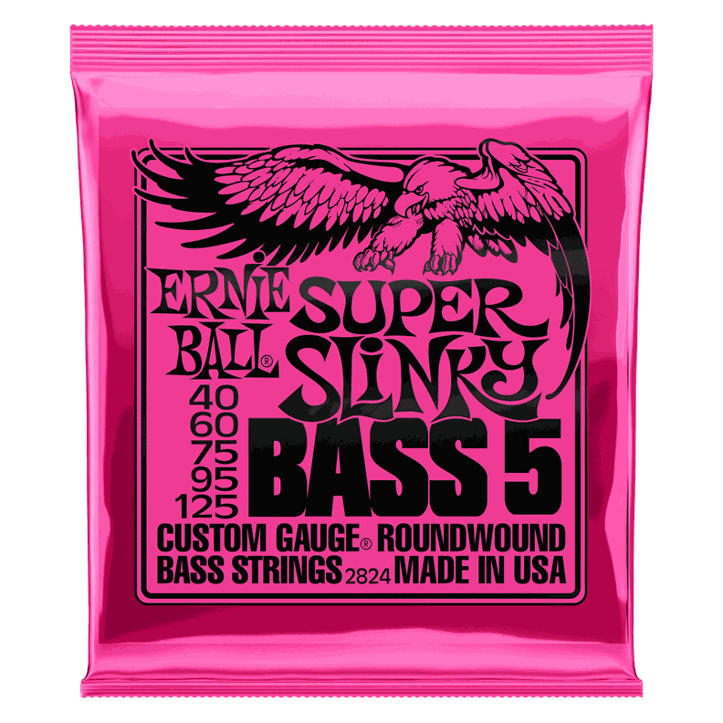 Cuerdas Bajo Eléctrico de 5 Super Slinky 40-125 Ernie Ball 2824-0