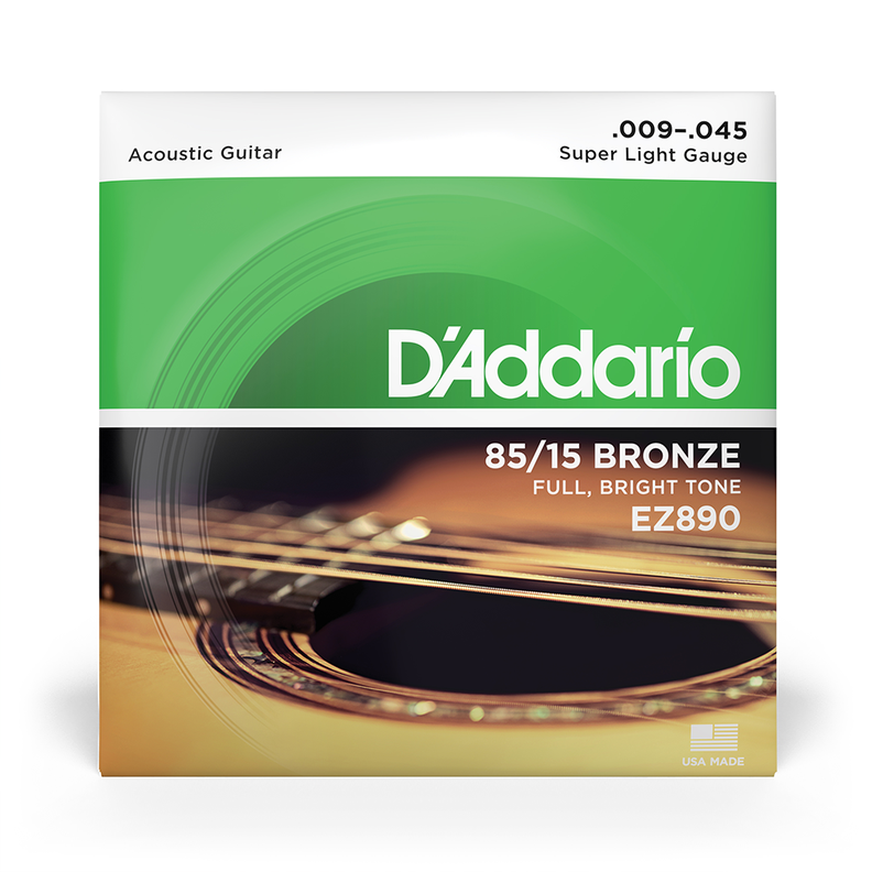 Set de cuerdas Guitarra Acústica 85/15 Sup Lite EZ890 Daddario-1