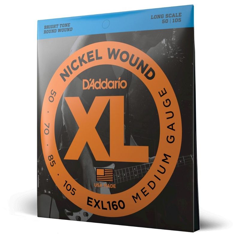 Set de cuerdas Bajo XL 50-105 Long Scale EXL160 Daddario-1