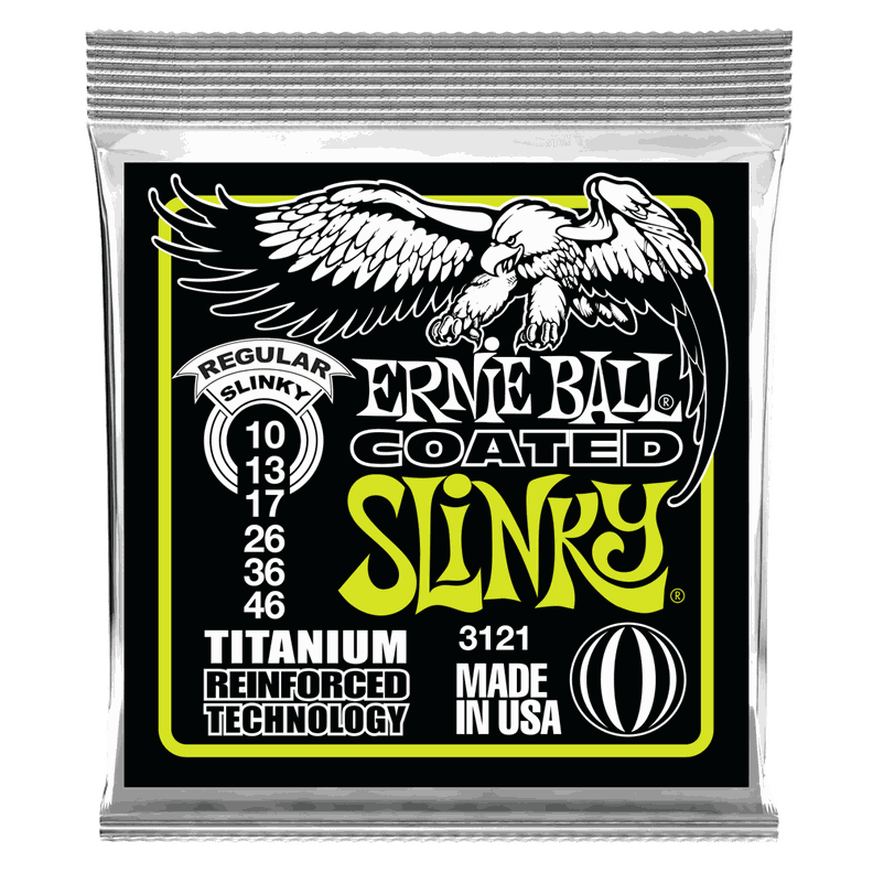 SET DE CUERDAS ERNIE  BALL SLINKY TITANIUM 10 - 46-0