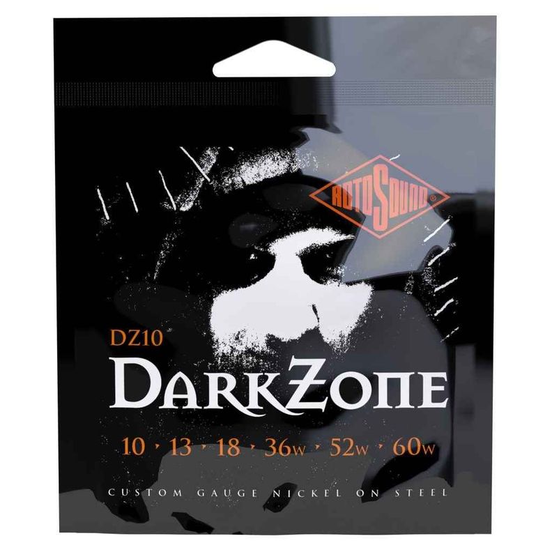 Set guitarra electrica Rotosound Dark Zone 0.10 - 0.60 DZ-10 Plateado Metalico