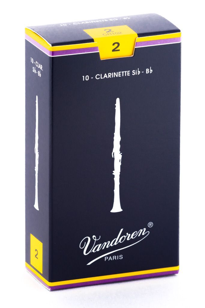 Caja de cañas Clarinete Sib TRADICIONAL Nº 2 CR102 Vandoren-0