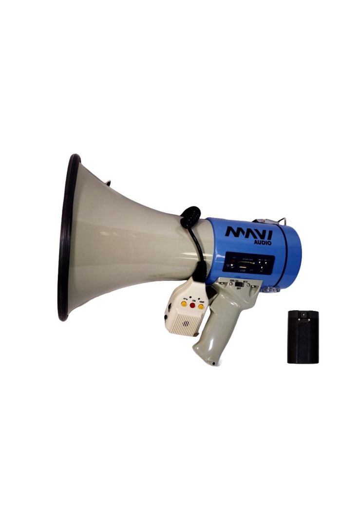 Megáfono Con Mic De Mano + Batería 50W Mavi-0