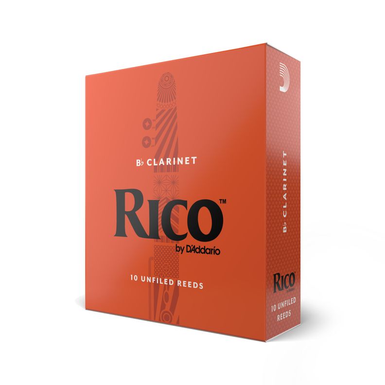 Canas Clarinete Bb 2.0 Pack 10 Rico RCA1020 Daddario Beige Natural