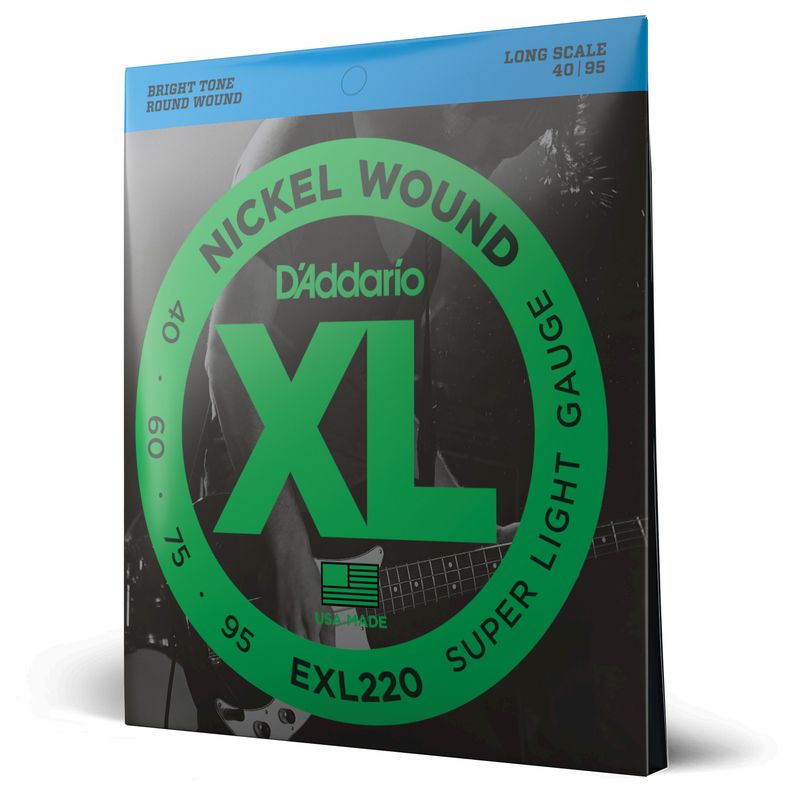 Set de cuerdas Bajo XL 40-95 Long Scale EXL220 Daddario-0