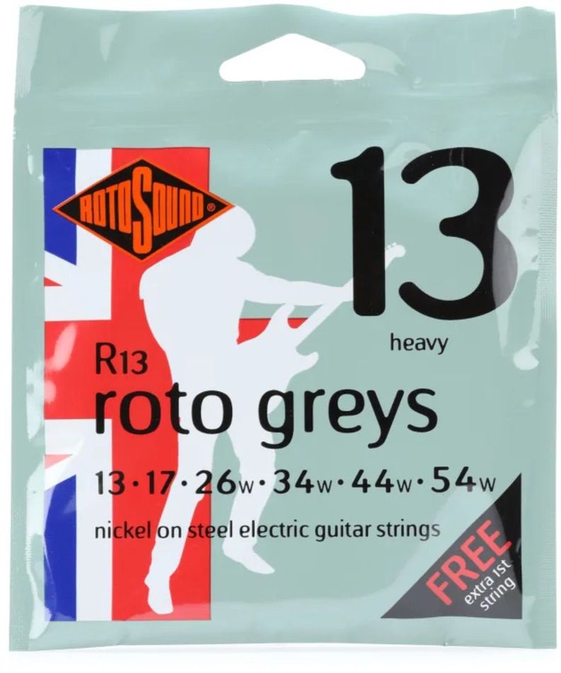 Set guitarra electrica Rotosound R13 Plateado Metalico