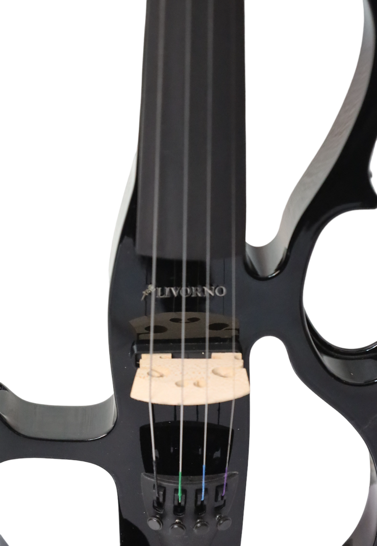 Violín Eléctrico Livorno 4/4 Negro LIV-E-41BK-3