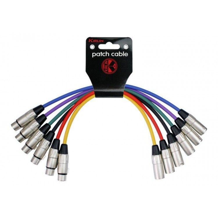 Juego 6 Cables Microfono 0,6M Xlr Macho-Hembra Mp6-480-0.6M-0