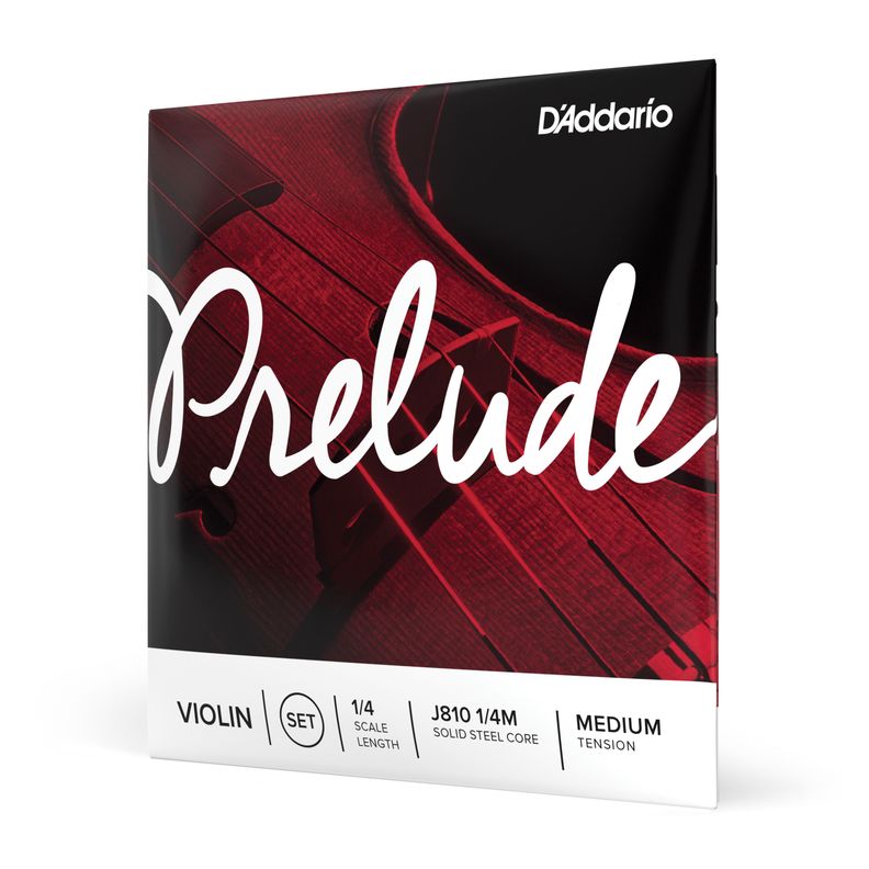 Set de cuerdas Violín 1/4 Prelude J810 1/4M Daddario-0