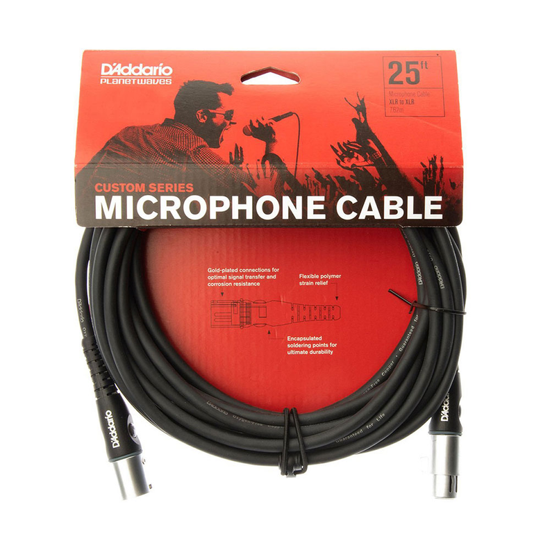 Cable Micrófono XLR 7,6 mts. PW-M-25 Daddario-1