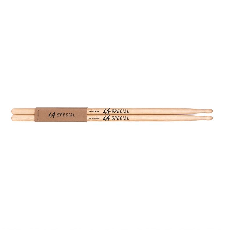 Baquetas 7A Madera LA Spec LA Logo Pro Mark-0