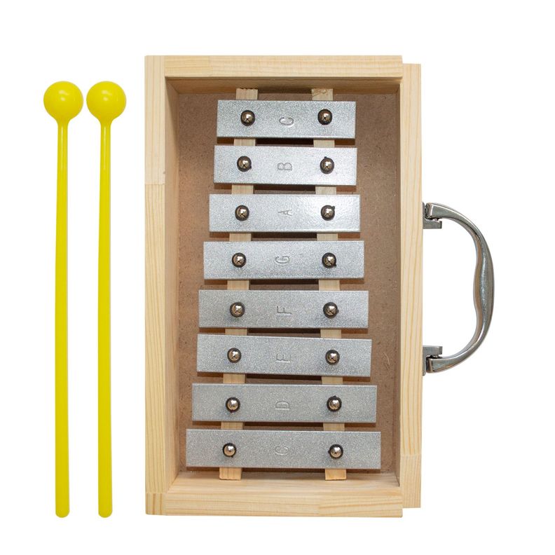 Metalofono Diatonico 8 Tonos All8Ag Beige Natural