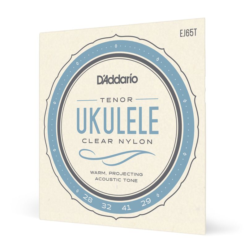 Set de cuerdas Ukelele Tenor Clear EJ65T Daddario Blanco