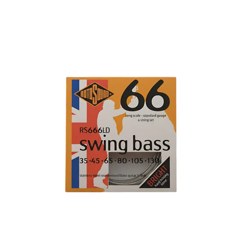 Set Bajo Electrico Swing Bass 6 35-130 Rs666Ld Plateado Metalico