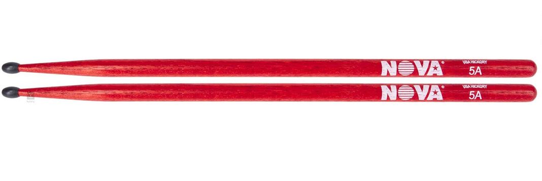 Baquetas Vic Firth 5A NOVA Red Punta de Nylon-0