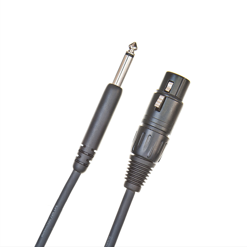 Cable Micrófono XLR-TS 1/4" 7,6m PW-CGMIC-25 Daddario-0