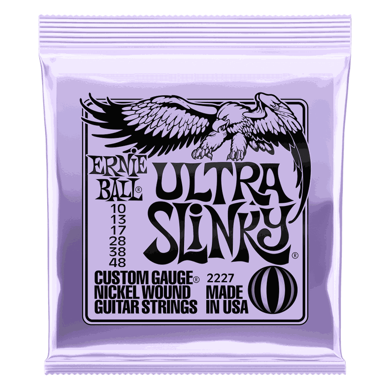 Set de Cuerdas Ernie Ball Ultra Slinky 10 48 Plateado Metalico