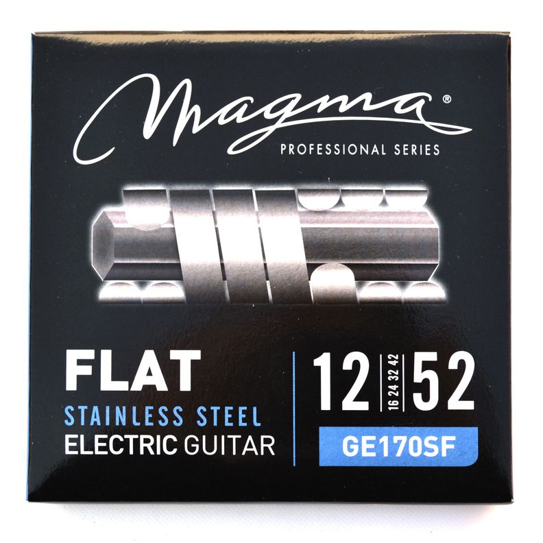 Set Cuerdas Guitarra Electrica Flat GE170SF Magma Plateado Metalico