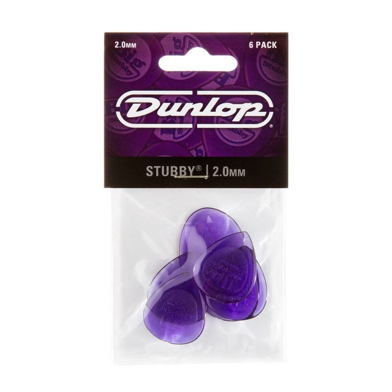 Uñetas Dunlop 474 Stubby Jazz Pick 2.0 pack 6-2