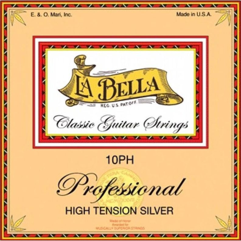 Set guitarra clasica (High Tension Silver) 10PH Blanco