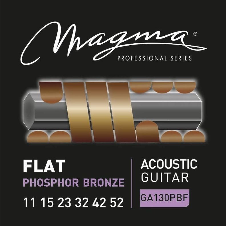 Set Cuerdas Guitarra Acustica Flat GA130PBF Magma-1