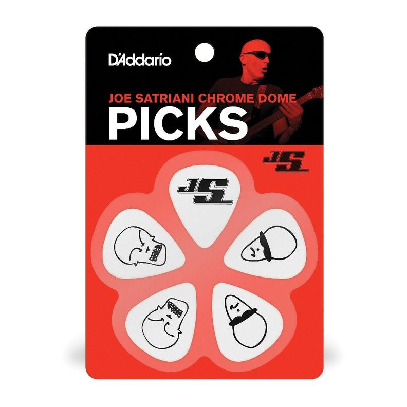 Uñetas 10 pack Satriani White Medium UA 1CWH4-10JS Daddario-2