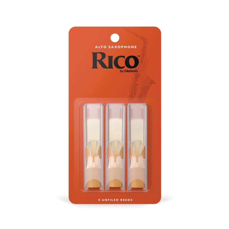 Canas Saxo Alto 3.0 pack 3 Rico RJA0330 Daddario Beige Natural