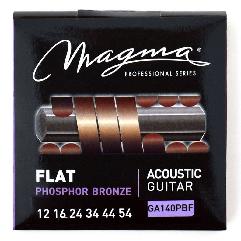 Set Cuerdas Guitarra Acustica Flat GA140PBF Magma-0