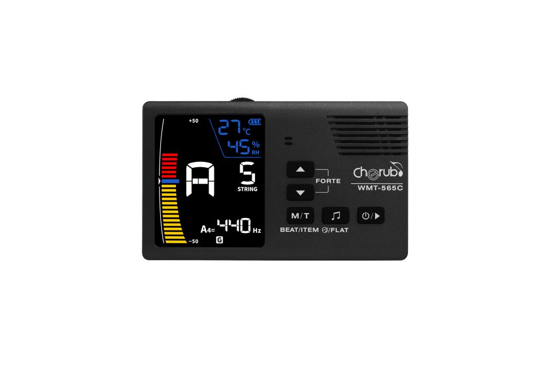 Afinador con Metronomo Digital Cherub WMT-565c Negro