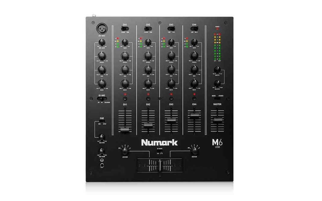 Mezclador Scratch 3 Canales Para Djs M6 Usb Black - Numark-0