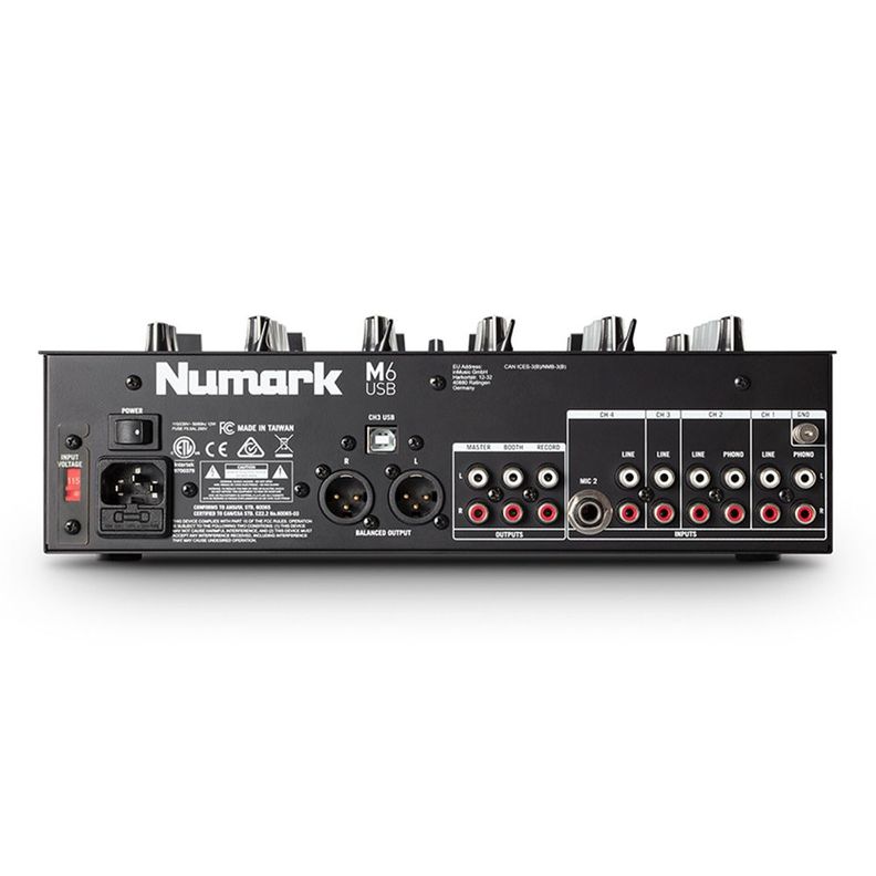 Mezclador Scratch 3 Canales Para Djs M6 Usb Black - Numark-1