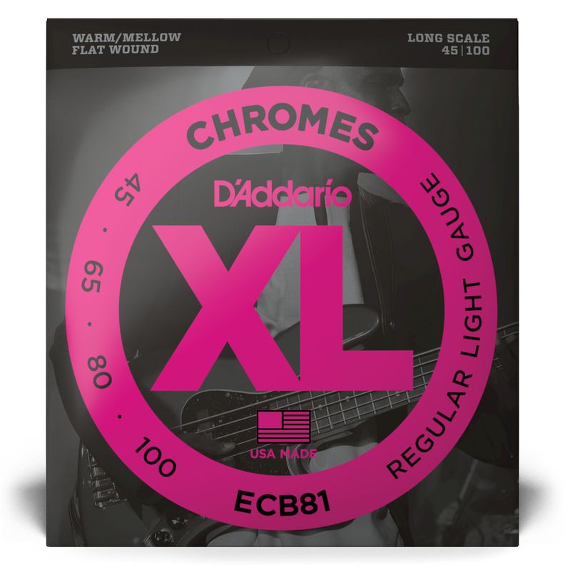 Set de Cuerdas Bajo 45-100 Cromo ECB81 LONG Daddario-1
