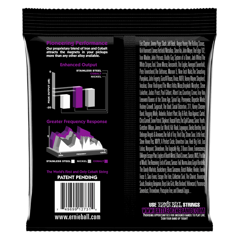 Cuerdas Bajo Eléctrico Slinky Cobalt 55-110 Ernie Ball 2731-1
