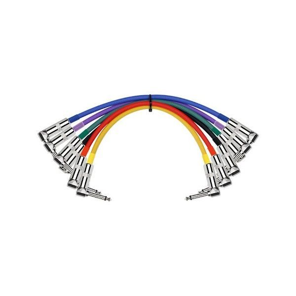 Pack 6 Cables Plug-Plug Angulo Colores 0.3 Mts Ipv6-243-0