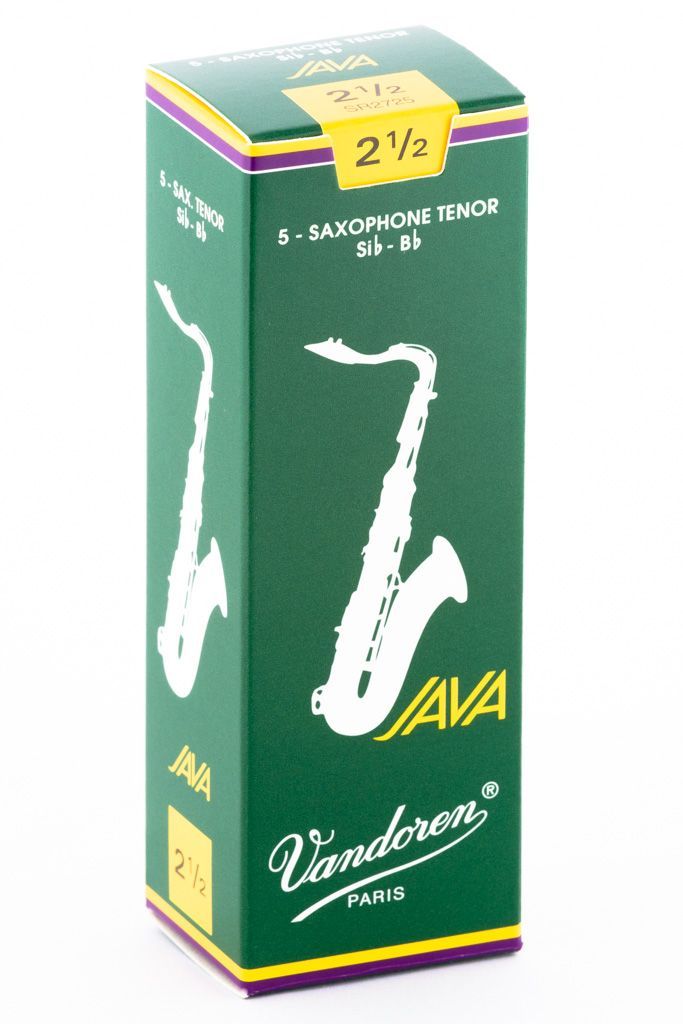 Cajas de canas Saxo Tenor JAVA No2.5 SR2725 Vandoren Beige Natural