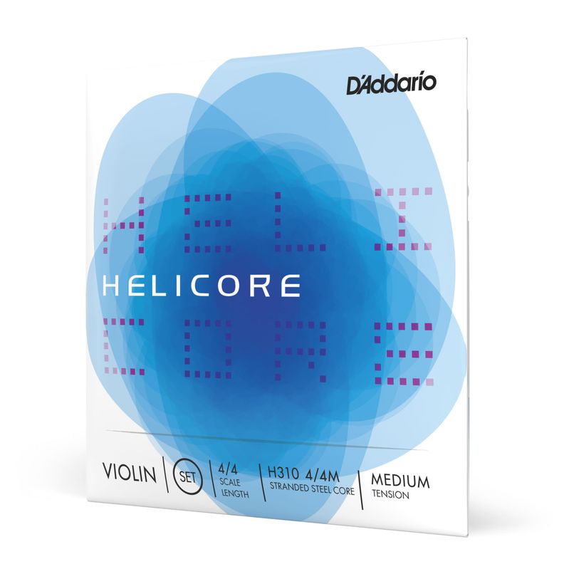 Set de cuerdas Violín 4/4 Helicore Med H310 4/4M Daddario-0