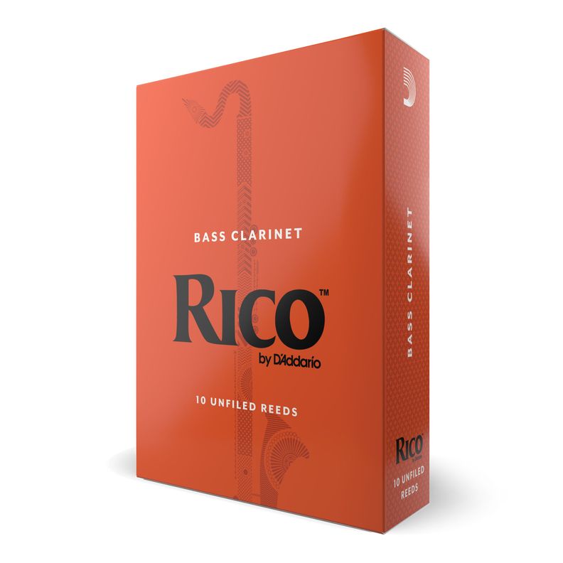 Caña Clarinete Bajo 2.5 pack 10 Rico REA1025 Daddario-0