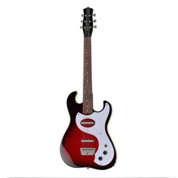 Guitarra Eléctrica Danelectro Red Sparkle Burst 63Dano-0